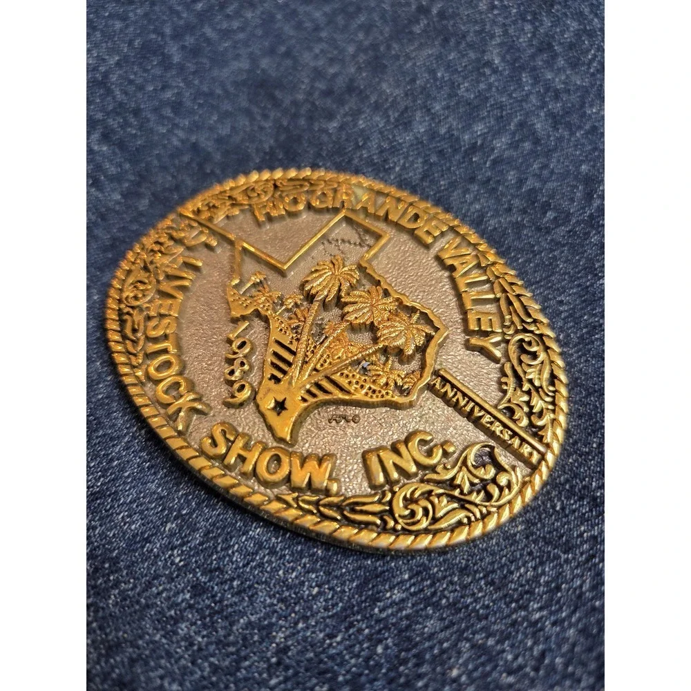 Rio Grande Valley 50th Anniversary Livestock Show Belt Buckle - Rare